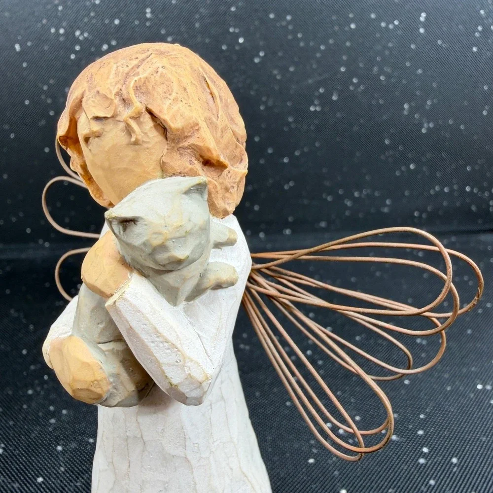 Willow Tree With Affection Angel Figurine Susan Lordi DEMDACO Cat Girl 2003